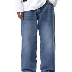 Men Jeans || Baggy Fit Jean's for Man || Loose Fit High Rise Denim || Stretchable Casual Wear Jean,s || Dance Rap Rapping Style Pant for Men || Denim Cotton Jeans