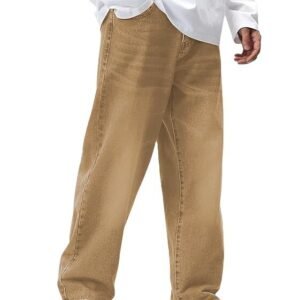 Men Jeans || Baggy Fit Jean's for Man || Loose Fit High Rise Denim || Stretchable Casual Wear Jean,s || Dance Rap Rapping Style Pant for Men || Denim Cotton Jeans (0)