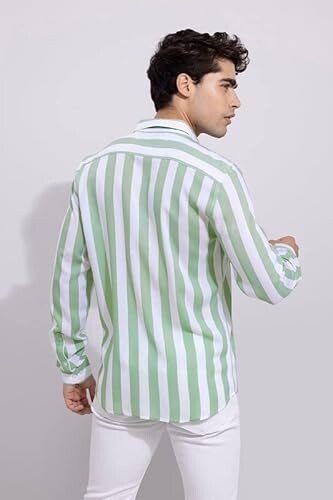 Casual Shirt for Men || Shirt for Men Latest Stylish || Men Stylish Shirt || Men Printed Striped Shirt - Image 4