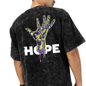 Oversized T-Shirt Unisex Drop Shoulder Dye Washed Street