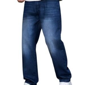 Men Jeans || Baggy Fit Jean's for Man || Loose Fit High Rise Denim || Stretchable Casual Wear Jean,s || Dance Rap Rapping Style Pant for Men || Denim Cotton Jeans
