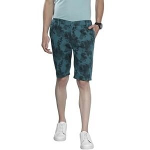 Men Slim Fit Printed Mid-Rise Shorts