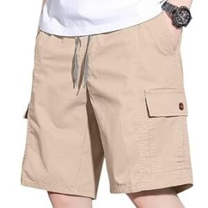 Cotton Shorts for Men – Relaxed Fit Casual Summer Shorts | Knee Length Chino Style with Pockets