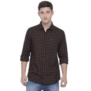 Men's Checkered Slim Fit Casual Shirt