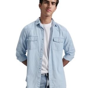 Men's Regular Fit Shirt - 100% Cotton | Casual Shirts for Men | Full Sleeve