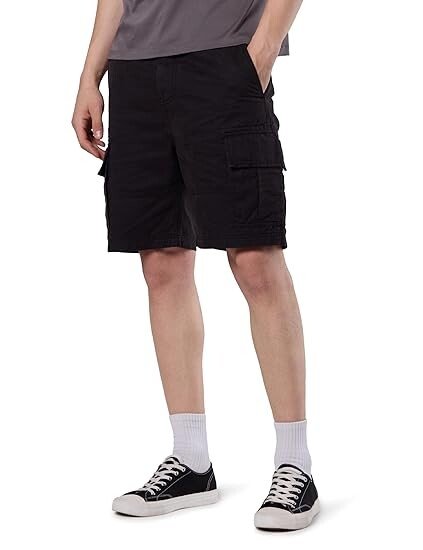 Men's Relaxed Fit Washed Cargo Shorts - Regular Fit | Pure Cotton
