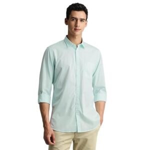 Men's Slim Fit Full Sleeve Cotton Solid Casual Shirt with Pocket