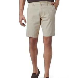 Men's Element Chino Shorts | Solid Straight Fit | 100% Cotton with Dual Pockets & Plus Sizes