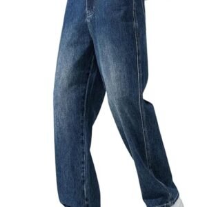 Men Jeans || Baggy Fit Jean's for Man || Loose Fit High Rise Denim || Stretchable Casual Wear Jean,s || Dance Rap Rapping Style Pant for Men || Denim Cotton Jeans