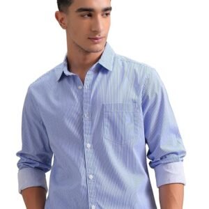 Men’s Slim Fit Striped Shirt | Full Sleeves | Everyday Wear Stylish Shirts for Men