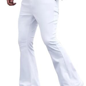 Men’s Bell Bottom Jeans || Bootcut Denim Pants || Wide Leg Flared Jeans for Men || High Waist Stretchable Retro Fit || Cotton Jeans for College Casua