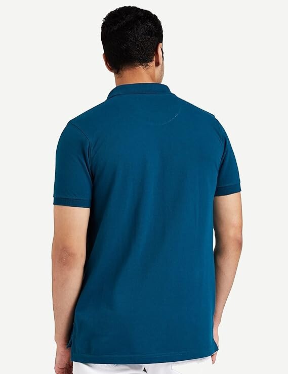 l Men's Cotton Rich Solid Polo Tshirt | Collar Tshirts | Half Sleeves | Plain-Regular Fit (Available in Plus Sizes) - Image 3