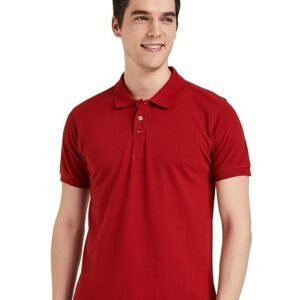 l Men's Cotton Rich Solid Polo Tshirt | Collar Tshirts | Half Sleeves | Plain-Regular Fit (Available in Plus Sizes)