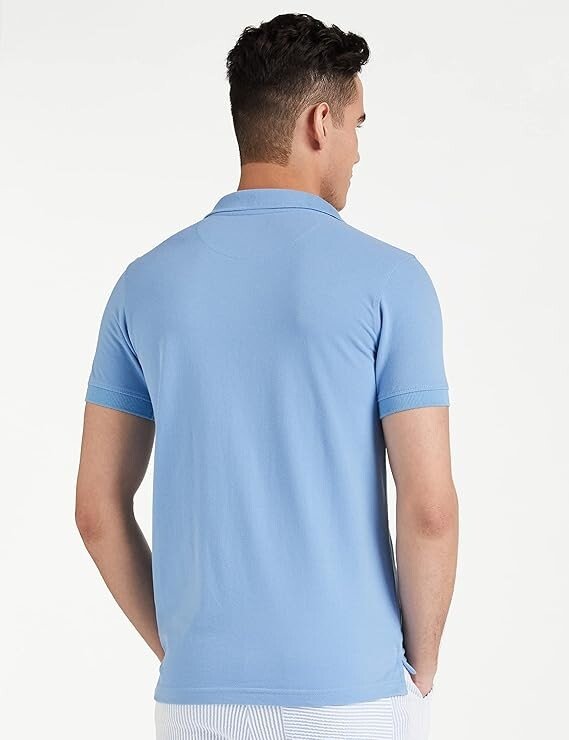 Men's Cotton Rich Solid Polo Tshirt | Collar Tshirts | Half Sleeves | Plain-Regular Fit - Image 3